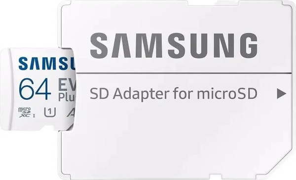 Изображение товара Карта памяти Samsung EVO Plus microSDXC 64Gb + адаптер (MB-MC64SA)
