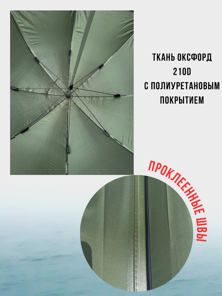 Изображение товара Зонт рыболовный Wahoo YFD-70 (зеленый)