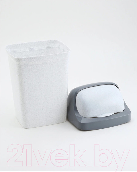 Изображение товара Мусорное ведро Idea Ролл Топ / М2466 (15л,мраморный)