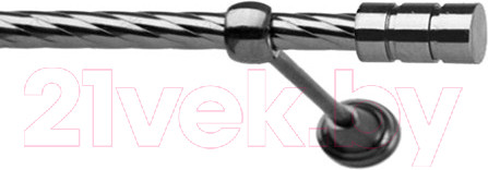 Изображение товара Карниз для штор Lm Decor Цилиндр 088 1р витой (антрацит, 4м)