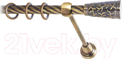 Изображение товара Карниз для штор Lm Decor Византия 066 1р витой (антик, 2м)