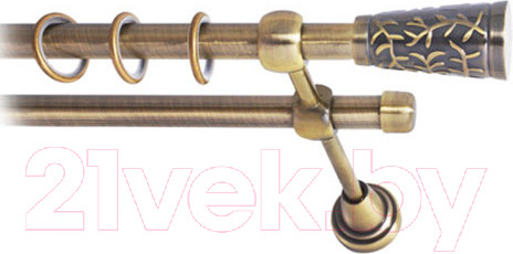 Изображение товара Карниз для штор Lm Decor Византия 066 2р гладкий (антик, 3м)