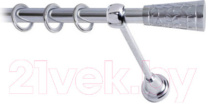 Изображение товара Карниз для штор Lm Decor Византия 066 1р гладкий (хром, 3.6м)