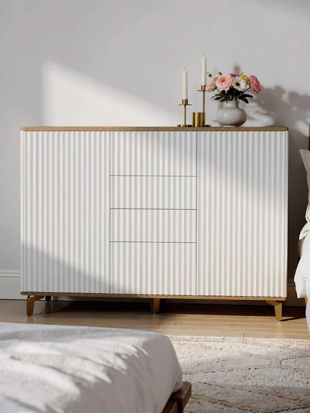Изображение товара Тумба Shtabe Royal 5055 эко (дуб веллингтон/золото)