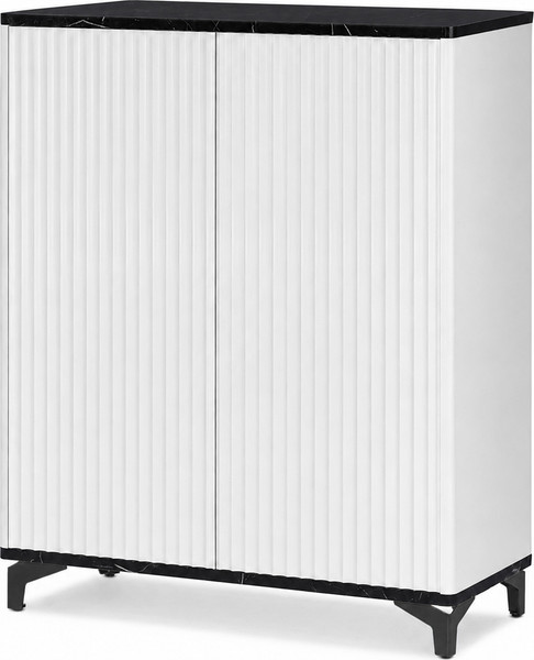 Изображение товара Тумба Shtabe Royal 5061 эко (мрамор неро/черный)