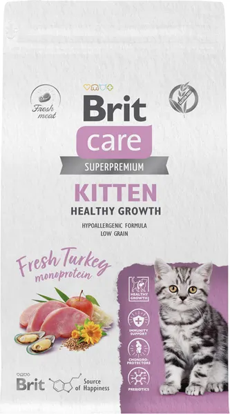 Изображение товара Набор кормов для кошек Брит Кеа Cat для котят (1.5кг+12х85г)