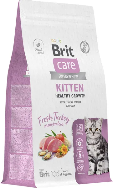 Изображение товара Набор кормов для кошек Брит Кеа Cat для котят (1.5кг+12х85г)