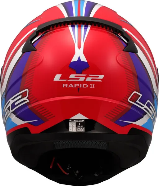 Изображение товара Мотошлем LS2 FF353 Rapid II Flitz (XS, белый/синий/красный)