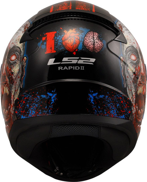 Изображение товара Мотошлем LS2 FF353 Rapid II Zombie (L, черный/красный)