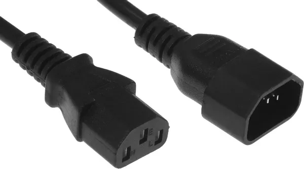 Изображение товара Кабель KingPrice KP-PC-C13-C14-1.5M (1.5м, черный)