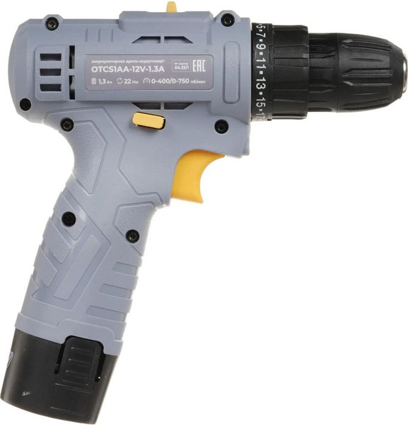 Изображение товара Аккумуляторная дрель-шуруповерт Ovk Tools OTCS1AA-12V-1.3A