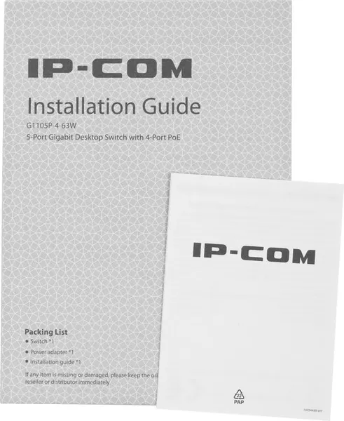 Изображение товара Коммутатор IP-COM G1105P-4-63W