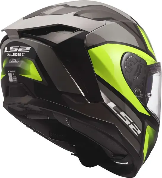 Изображение товара Мотошлем LS2 FF817 Challenger II Viper (2XL, серый/желтый)