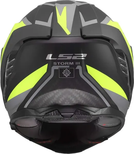 Изображение товара Мотошлем LS2 FF818 Storm III Dynamo (2XS, черный/желтый)