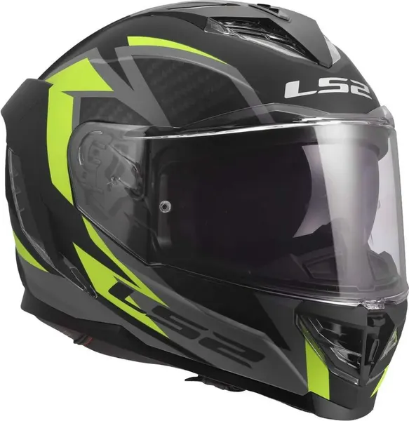Изображение товара Мотошлем LS2 FF818 Storm III Dynamo (2XS, черный/желтый)