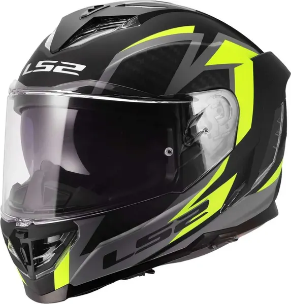 Изображение товара Мотошлем LS2 FF818 Storm III Dynamo (2XS, черный/желтый)
