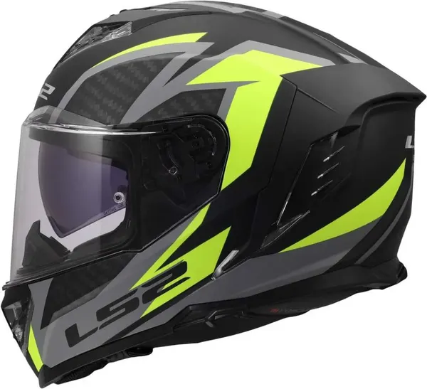 Изображение товара Мотошлем LS2 FF818 Storm III Dynamo (2XS, черный/желтый)
