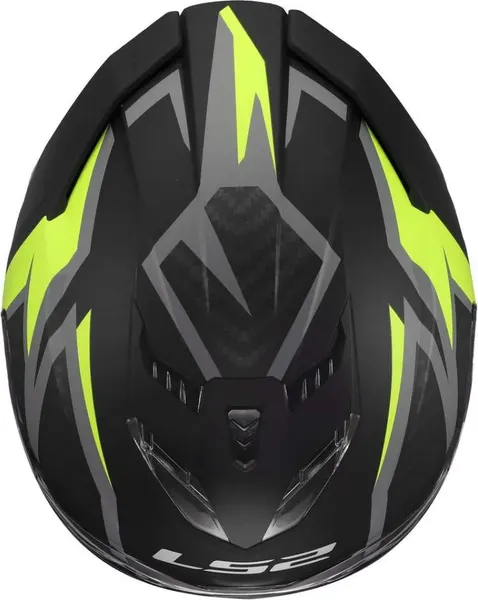 Изображение товара Мотошлем LS2 FF818 Storm III Dynamo (2XS, черный/желтый)