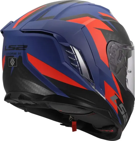 Изображение товара Мотошлем LS2 FF818 Storm III Dynamo (XL, синий/красный)
