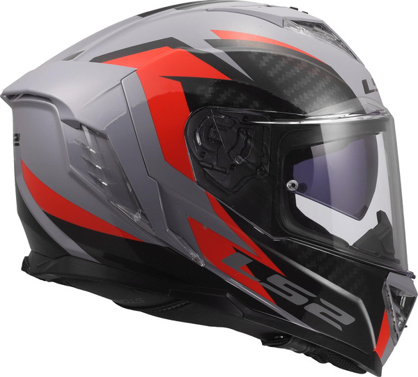 Изображение товара Мотошлем LS2 FF818 Storm III Dynamo (2XL, серый/красный)