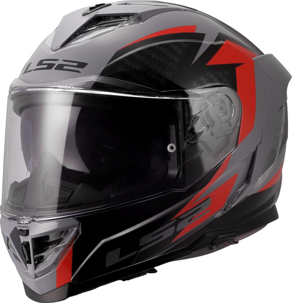 Изображение товара Мотошлем LS2 FF818 Storm III Dynamo (3XL, серый/красный)