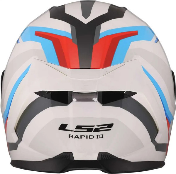 Изображение товара Мотошлем LS2 FF820 Rapid III Hyper (2XL, белый/синий/красный)