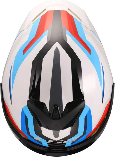 Изображение товара Мотошлем LS2 FF820 Rapid III Hyper (2XL, белый/синий/красный)