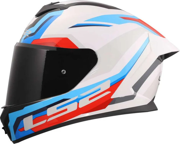 Изображение товара Мотошлем LS2 FF820 Rapid III Hyper (M, белый/синий/красный)