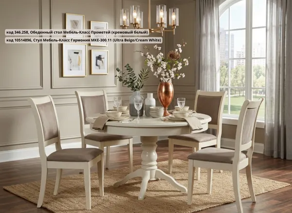 Изображение товара Стул Мебель-Класс  Гармония МКЕ-300.11 (Ultra Beige/Cream White)