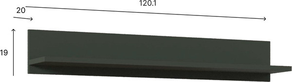 Изображение товара Полка Ангстрем Эмили ЭМ-023.04 (Н) (олива)