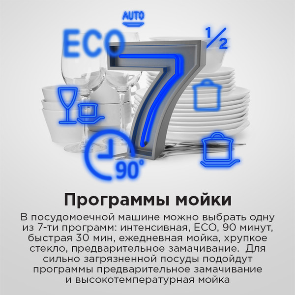 Изображение товара Посудомоечная машина Maunfeld MWF45220W