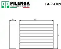 Изображение товара Салонный фильтр Pilenga FAP4709