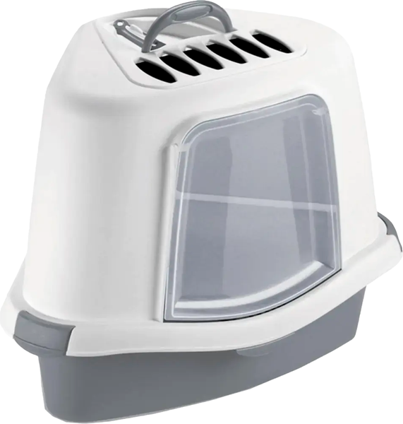 Изображение товара Туалет-домик Stefanplast Sprint Corner Plus / 96822 (светло-серый/белый)