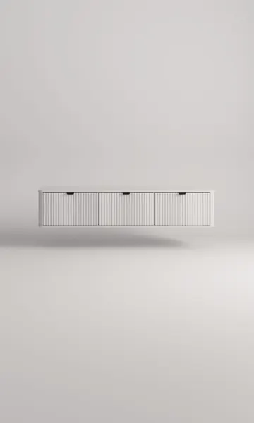Изображение товара Тумба Arvento Rondo навесная 3D (белый/эко джелато)