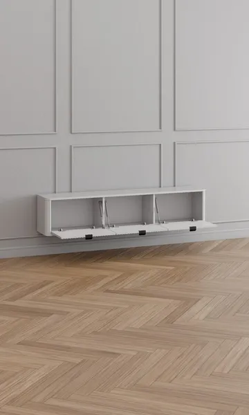 Изображение товара Тумба Arvento Rondo навесная 3D (белый/эко джелато)
