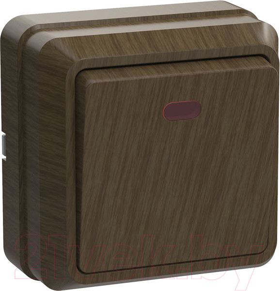 Изображение товара Выключатель IEK Октава EVO11-K04-10-DC (дуб)