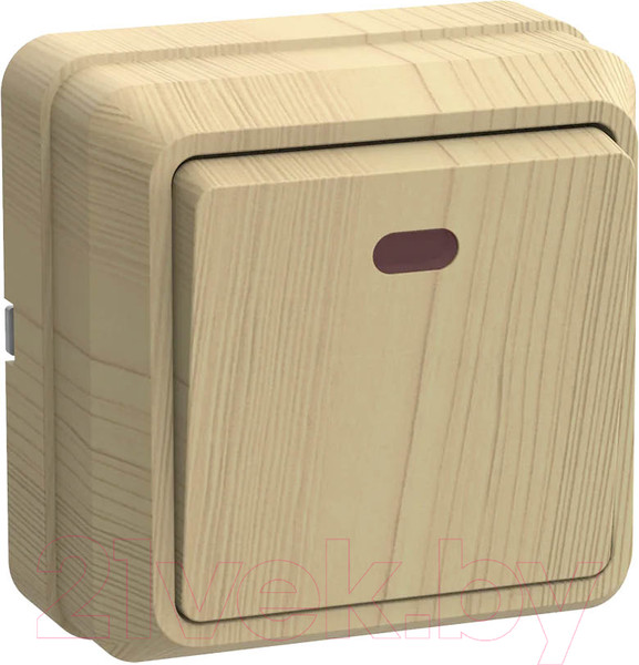 Изображение товара Выключатель IEK Октава EVO11-K03-10-DC (сосна)