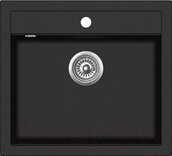 Изображение товара Мойка кухонная Aquasanita Quadro SQQ100 (черный металлик)