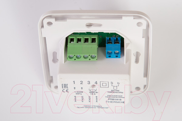 Изображение товара Терморегулятор для теплого пола Thermix PT001H16 (белый)