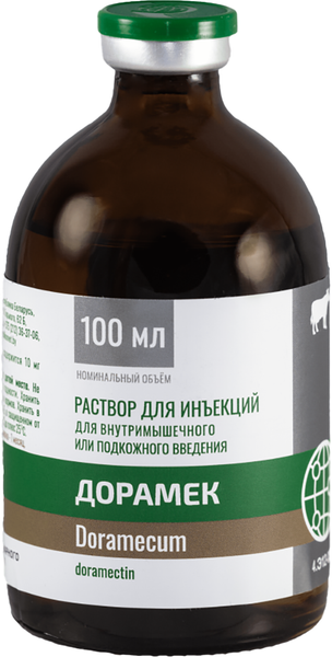 Изображение товара Раствор от паразитов Рубикон Дорамек (100мл)
