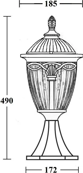 Изображение товара Светильник уличный Oasis Light Fes 86304 Bl