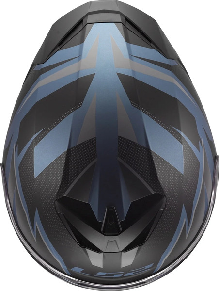 Изображение товара Мотошлем LS2 FF820 Rapid III Xtrem (L, черный/синий бензин)