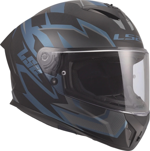 Изображение товара Мотошлем LS2 FF820 Rapid III Xtrem (M, черный/синий бензин)