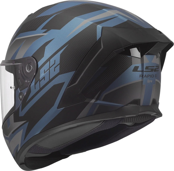 Изображение товара Мотошлем LS2 FF820 Rapid III Xtrem (XL, черный/синий бензин)