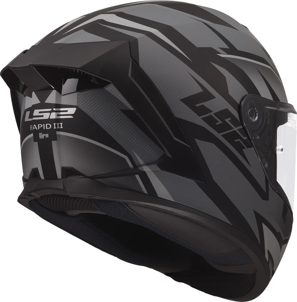 Изображение товара Мотошлем LS2 FF820 Rapid III Xtrem (3XL, черный/серый)