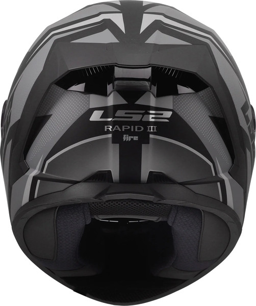 Изображение товара Мотошлем LS2 FF820 Rapid III Xtrem (M, черный/серый)