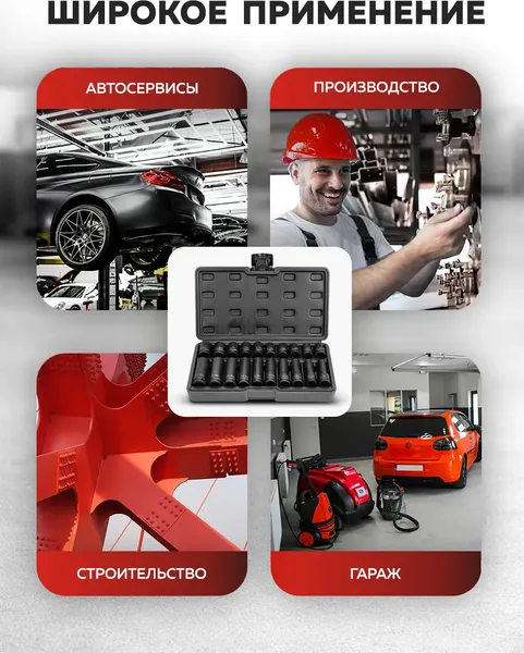 Изображение товара Набор головок слесарных Everforce EF-4201-BV30 (66381)
