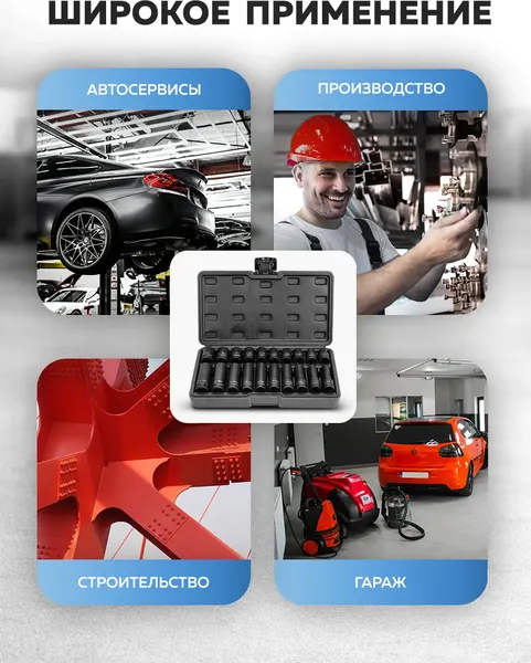Изображение товара Набор головок слесарных Partner 4201-BV30 (66386)