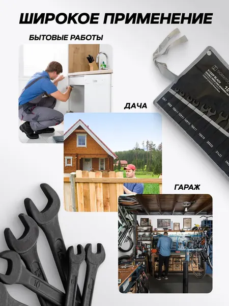 Изображение товара Набор ключей Sigmatool 5122P Black (67583)