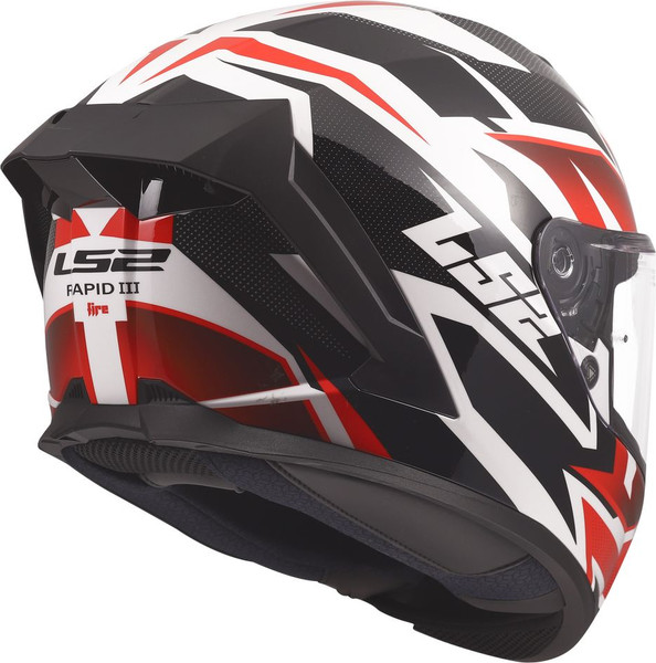 Изображение товара Мотошлем LS2 FF820 Rapid III Xtrem (S, белый/черный/красный)